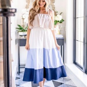 NEW W/ TAGS! Vici Color Block midi Dress size S